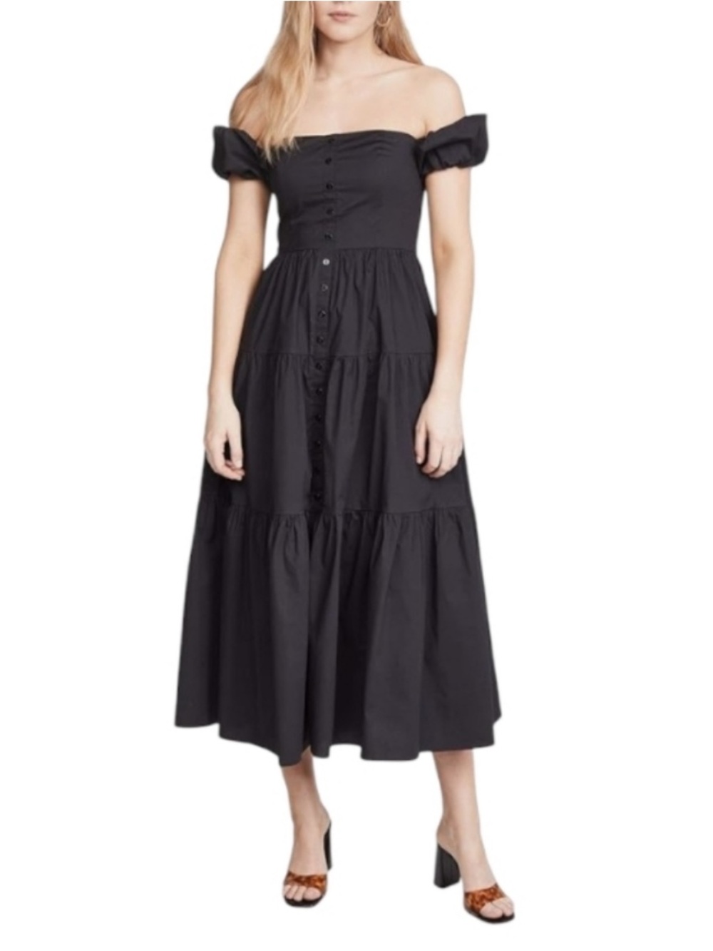 Staud Elio Off the Shoulder Dress
